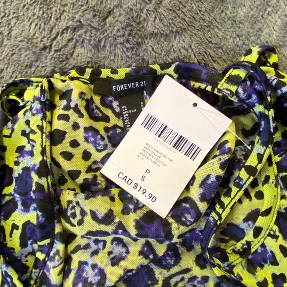 FOREVER21 MESH CHEETAH BODYSUIT - Picture 2 of 2